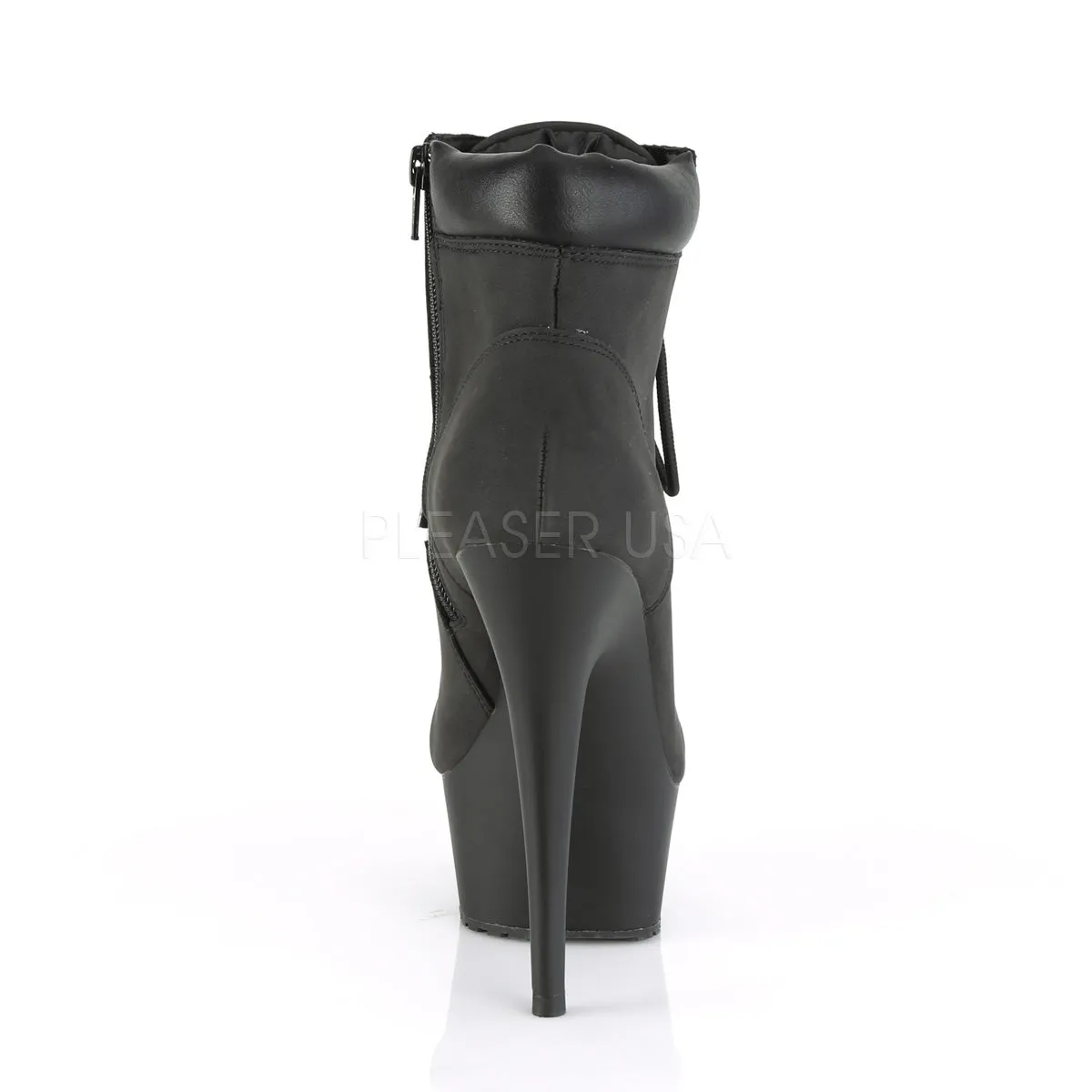 6 Inch Heel DELIGHT-600TL-02 Black Nubuck