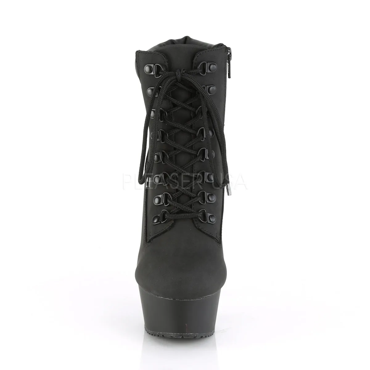 6 Inch Heel DELIGHT-600TL-02 Black Nubuck