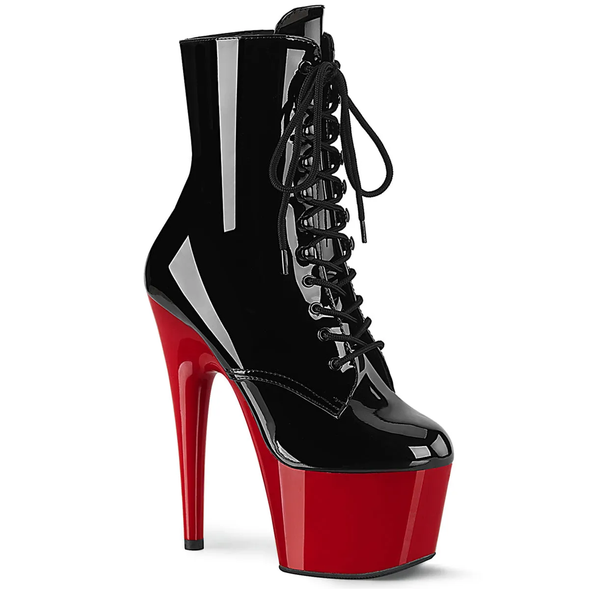 7 Inch Heel ADORE-1020 Black Pat Red