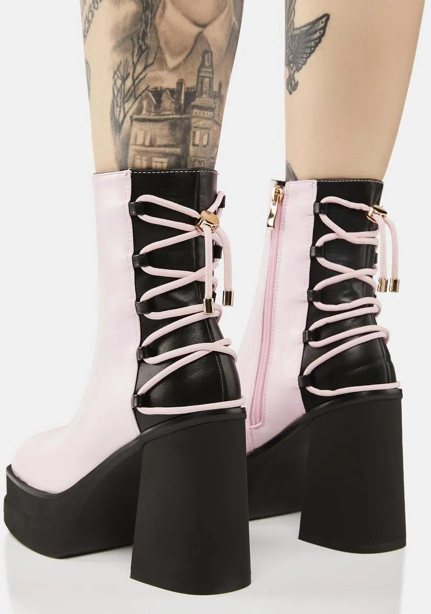 Ahariah Lace-Up Platform Boots
