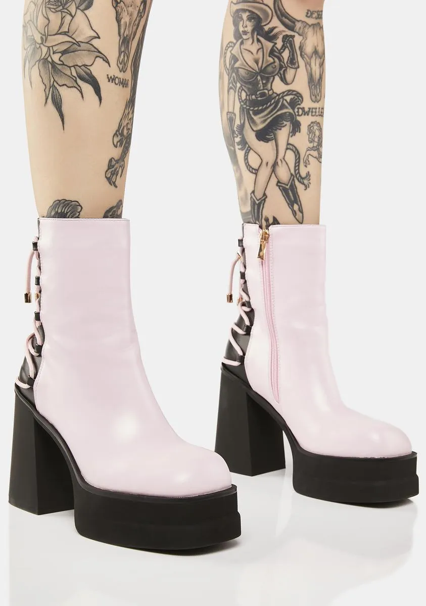 Ahariah Lace-Up Platform Boots