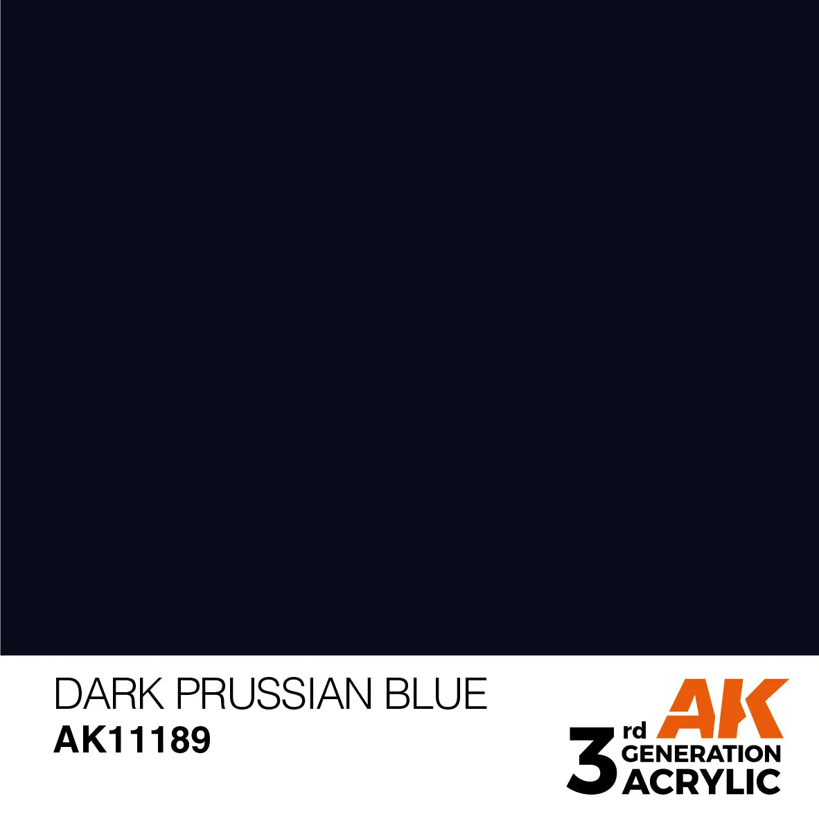 AK 3rd Gen acrylic paints: Dark Blue 181 - Astral Beryllium 200