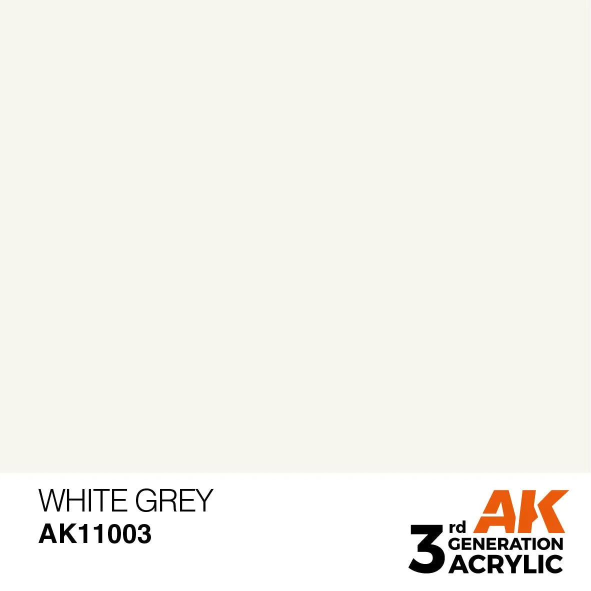 AK Interactive AK11003 3G White Gray Acrylic Paint 17ml