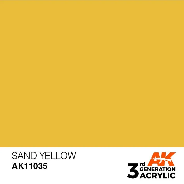 AK Interactive AK11035 3G Sand Yellow Acrylic Paint 17ml