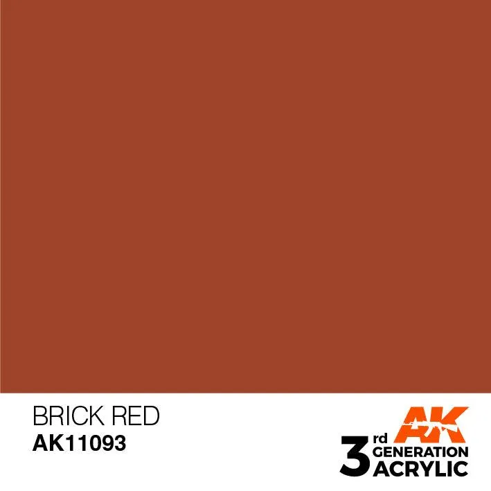 AK Interactive AK11093 3G Brick Red Acrylic Paint 17ml