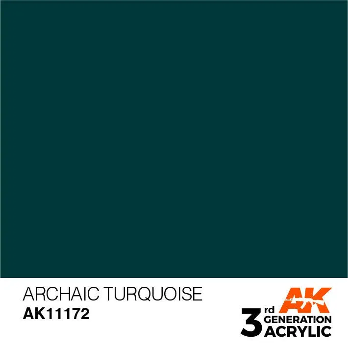 AK Interactive AK11172 3G Archaic Turquoise Acrylic Paint 17ml