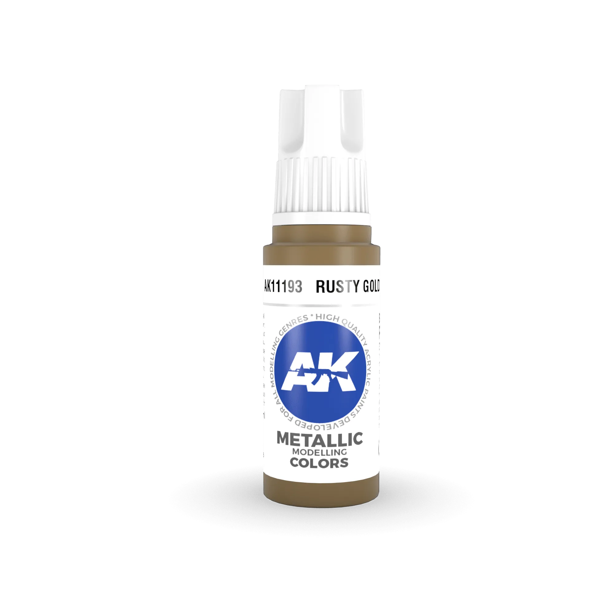 AK Interactive AK11193 3G Rusty Gold Acrylic Paint 17ml