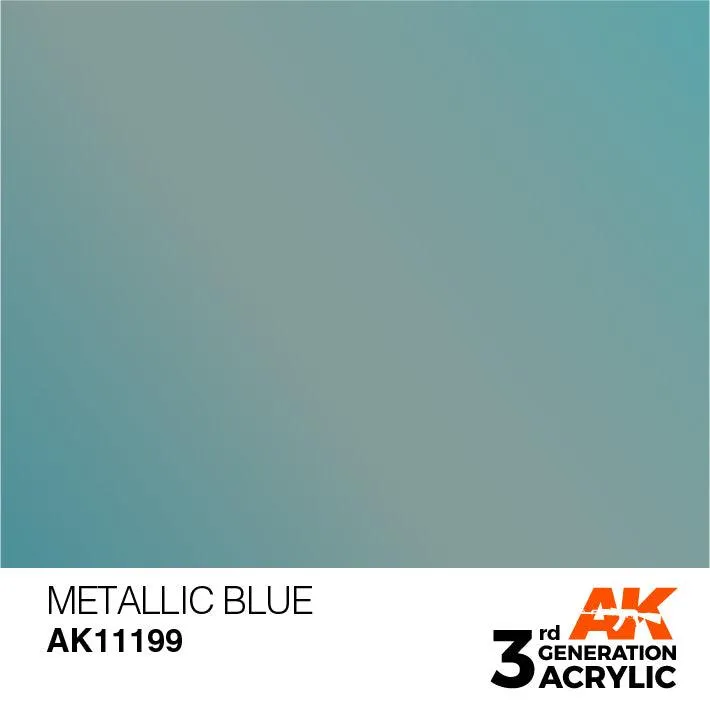 AK Interactive AK11199 3G Metallic Blue Acrylic Paint 17ml
