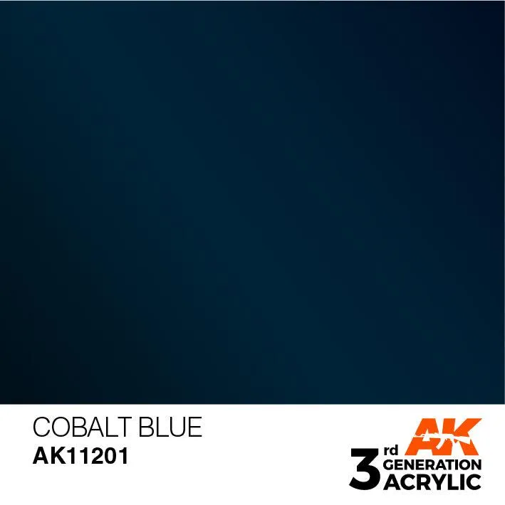 AK Interactive AK11201 3G Cobalt Blue Acrylic Paint 17ml