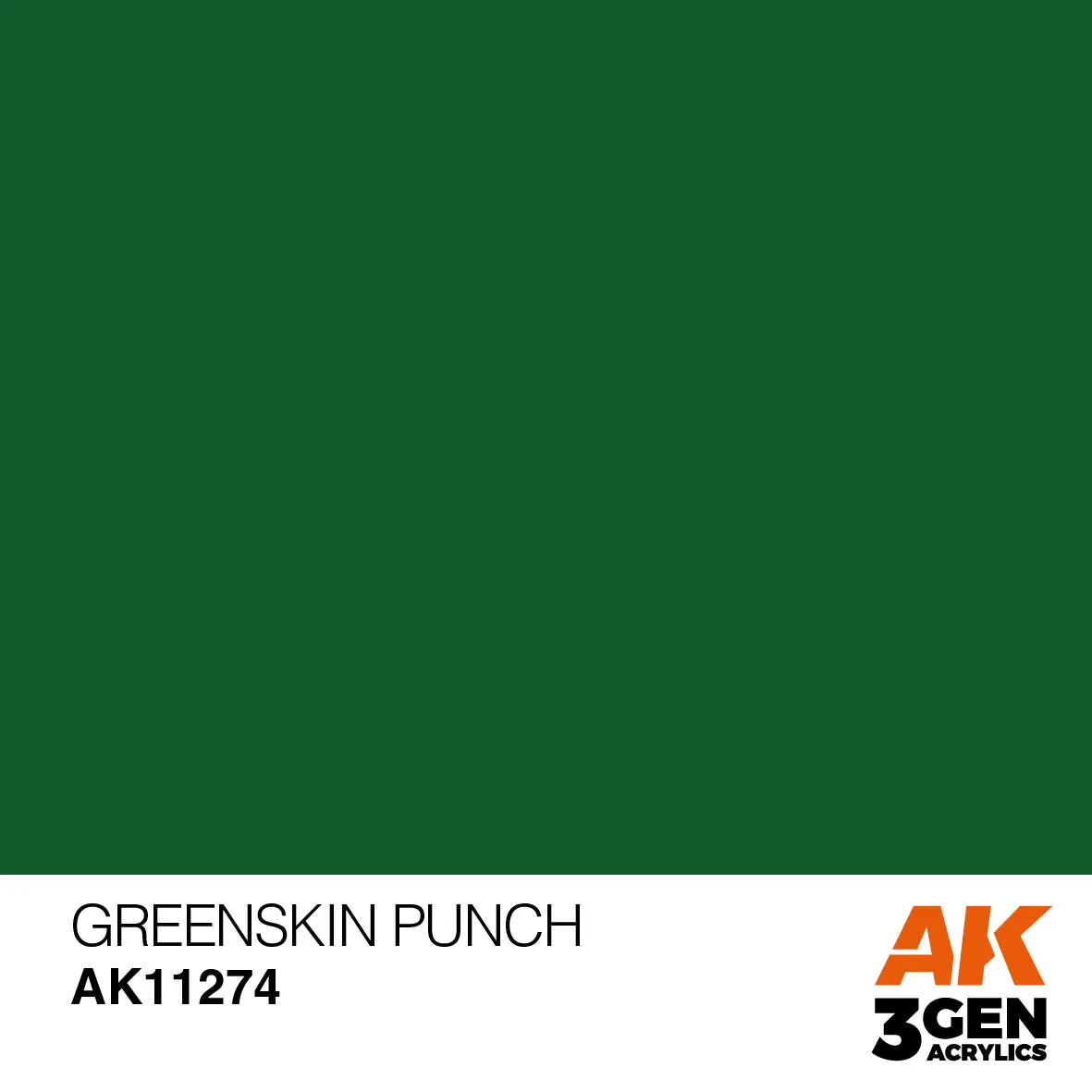 AK Interactive AK11274 3G Greenskin Punch Color Paint 17ml