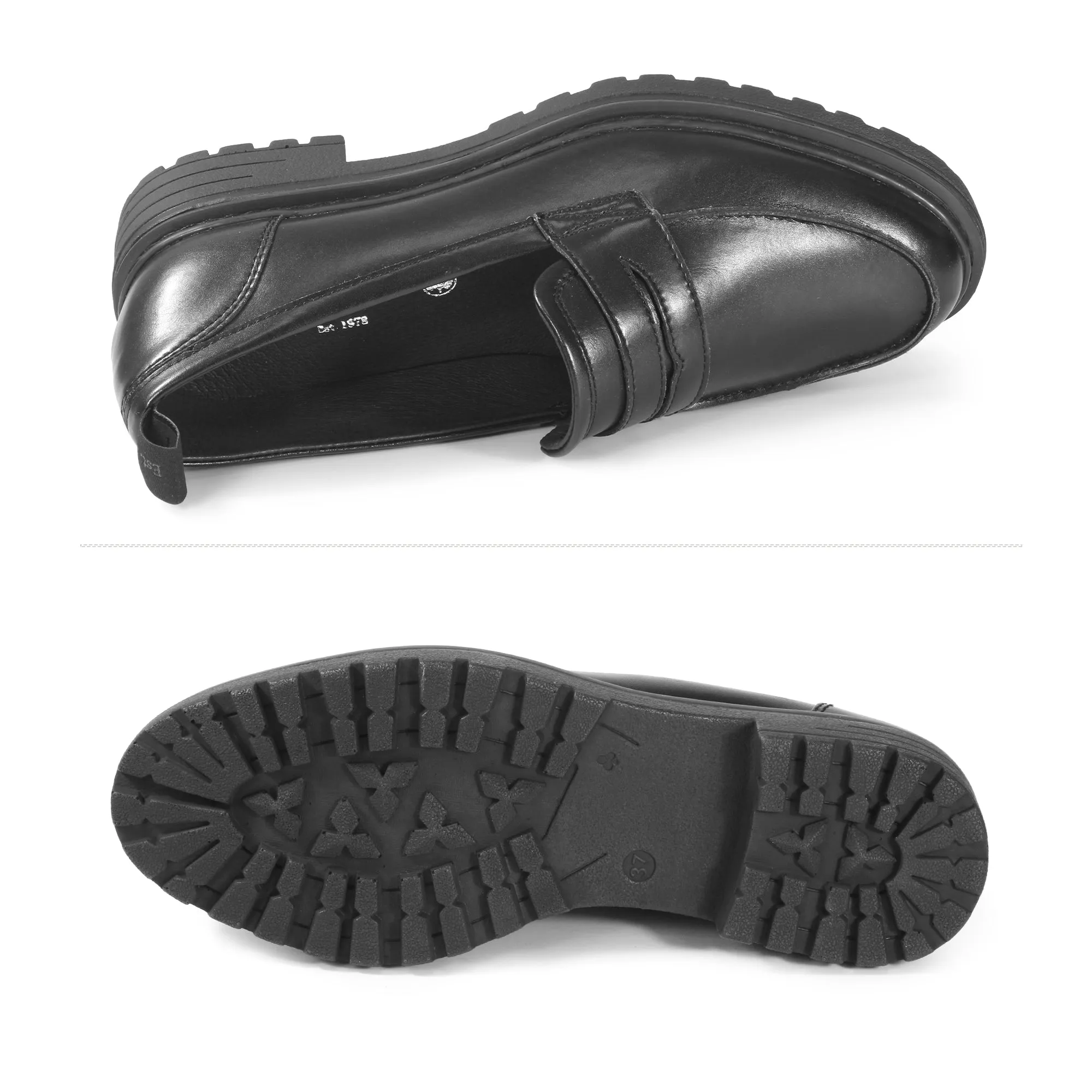 Arezzo Platform Loafers (Nero)