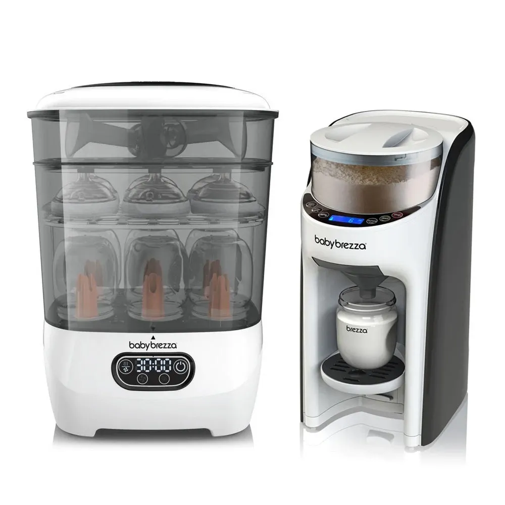 Baby Brezza Formula Pro Dispenser Plus Steriliser & Dryer Bundle