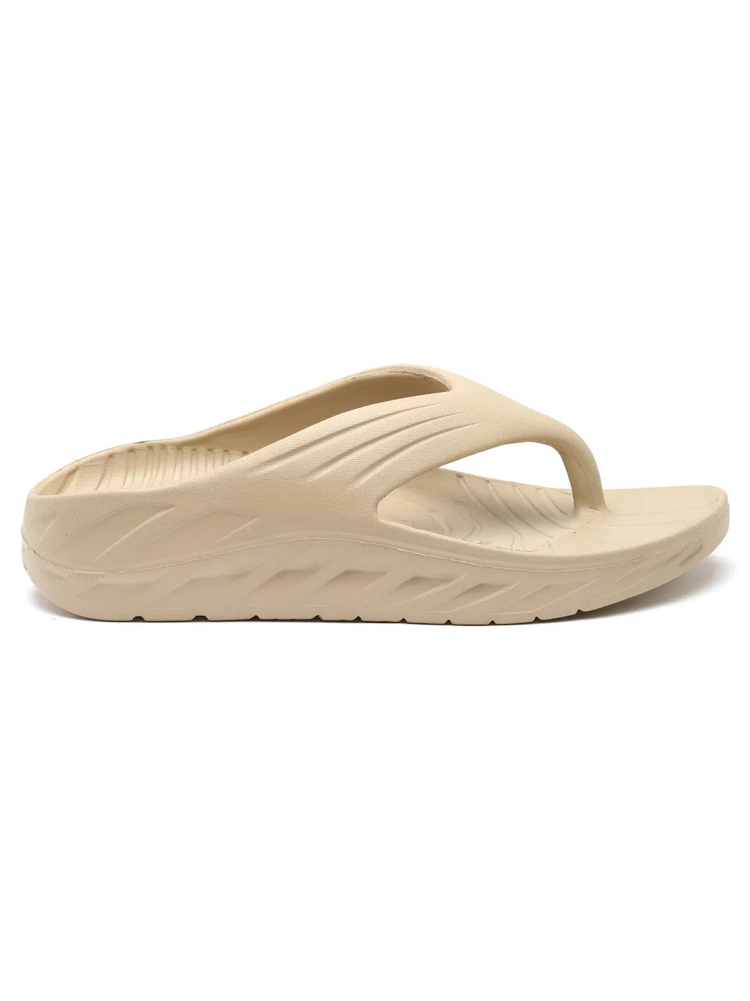 Bersache Extra Soft Classic Casual with  Regular wear with Ultra Soft & Flexibility Technology Flip Flop for Men's & Boy's (6095-Beige)