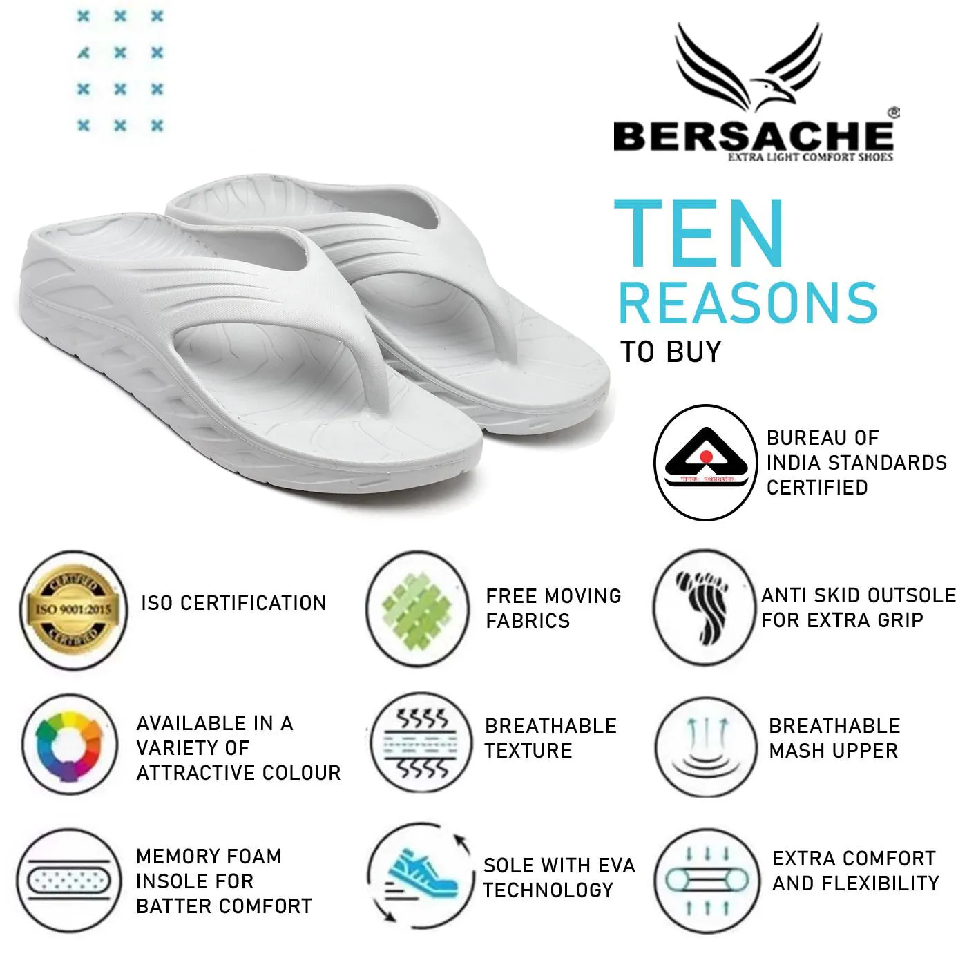 Bersache Extra Soft Classic Casual with  Regular wear with Ultra Soft & Flexibility Technology Flip Flop for Men's & Boy's (6096-Grey)