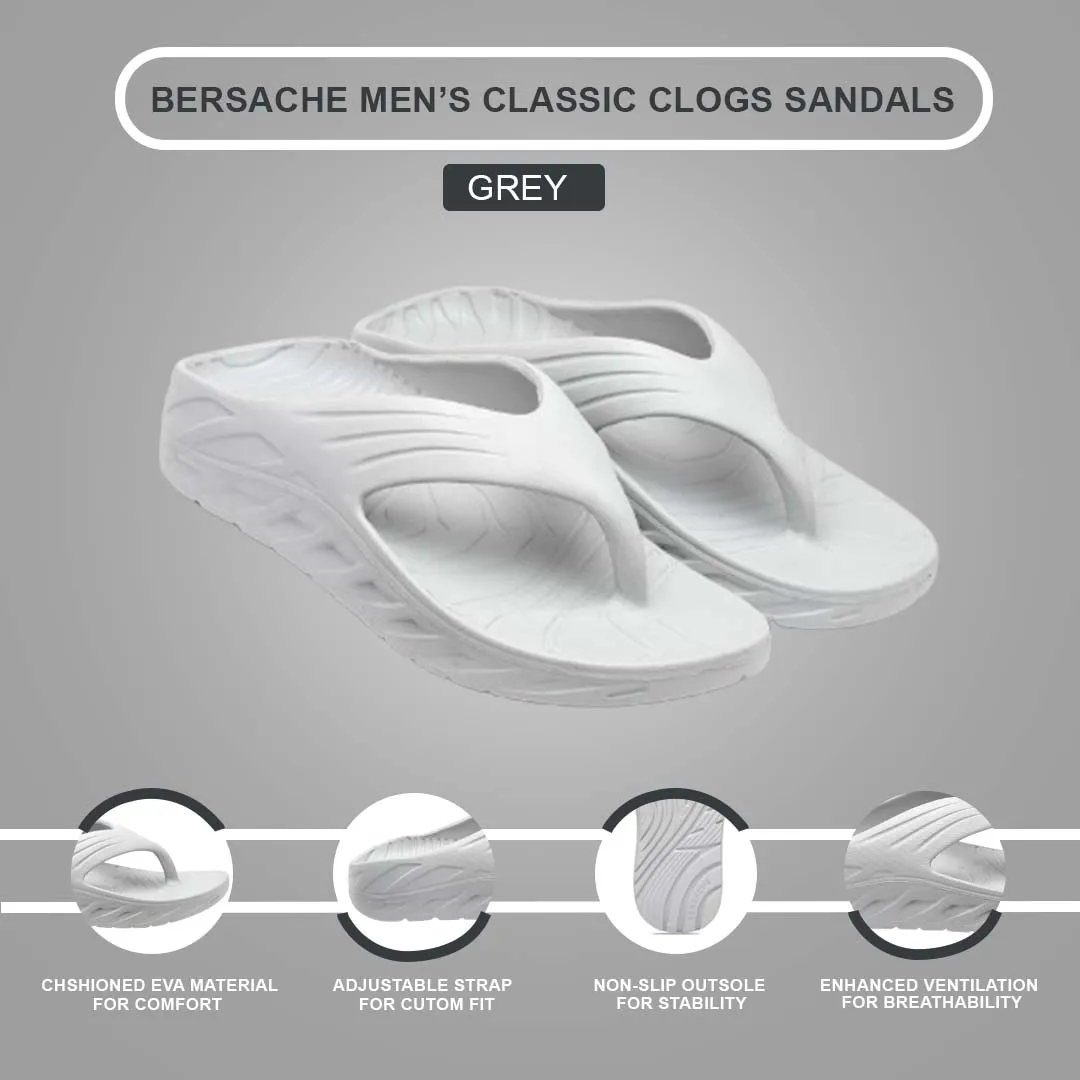 Bersache Extra Soft Classic Casual with  Regular wear with Ultra Soft & Flexibility Technology Flip Flop for Men's & Boy's (6096-Grey)