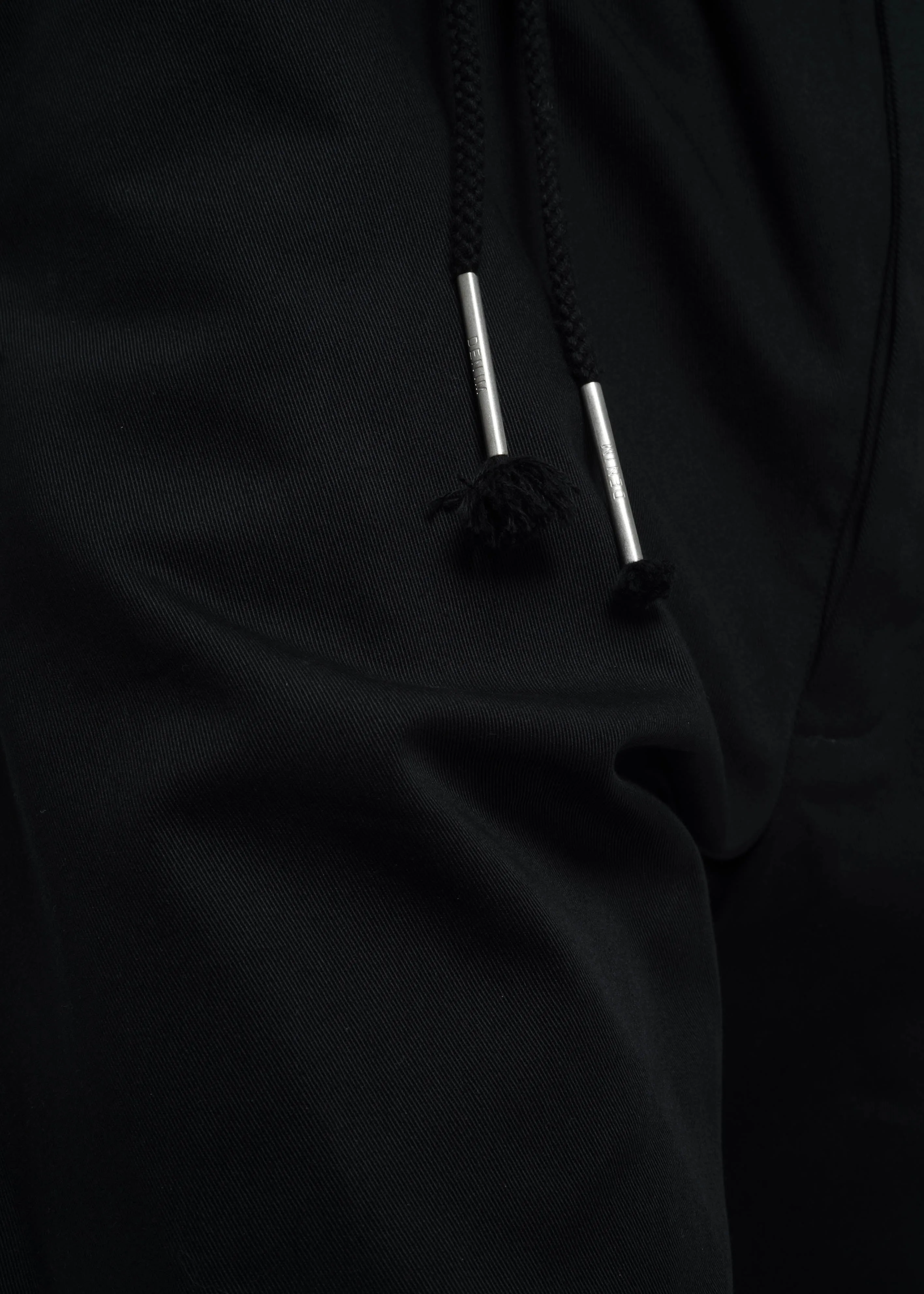 Black Drawstring Pants w/ Face