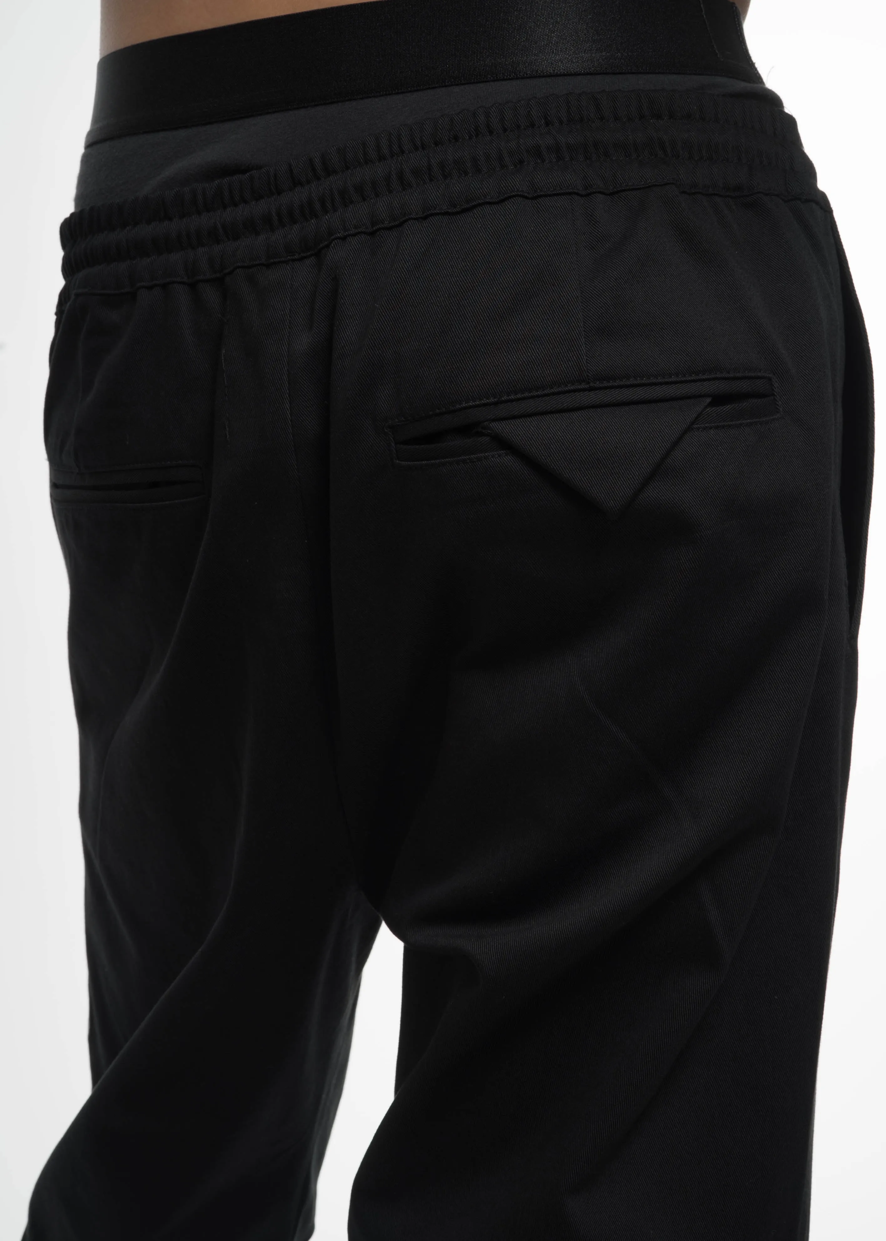 Black Drawstring Pants w/ Face