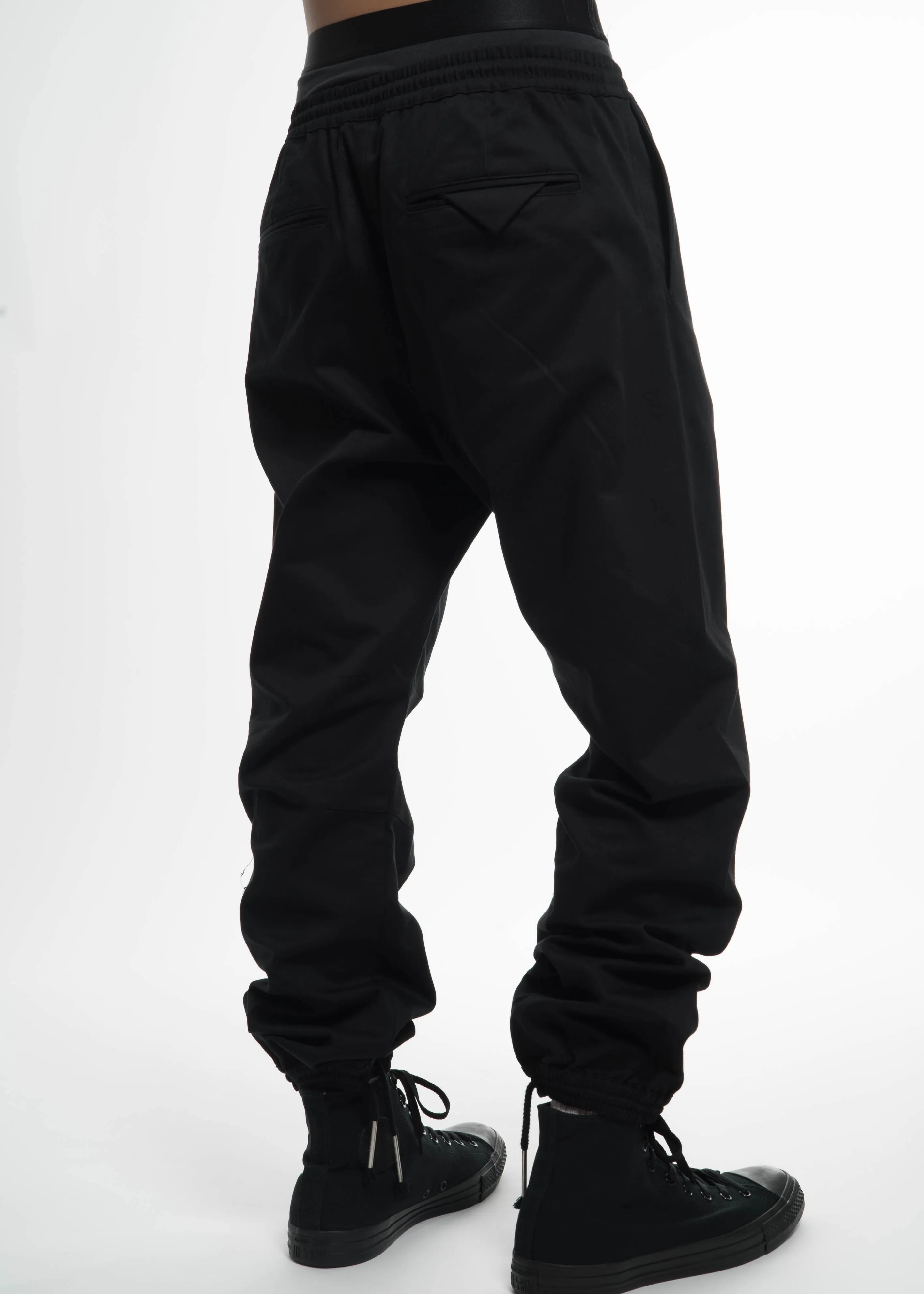 Black Drawstring Pants w/ Face