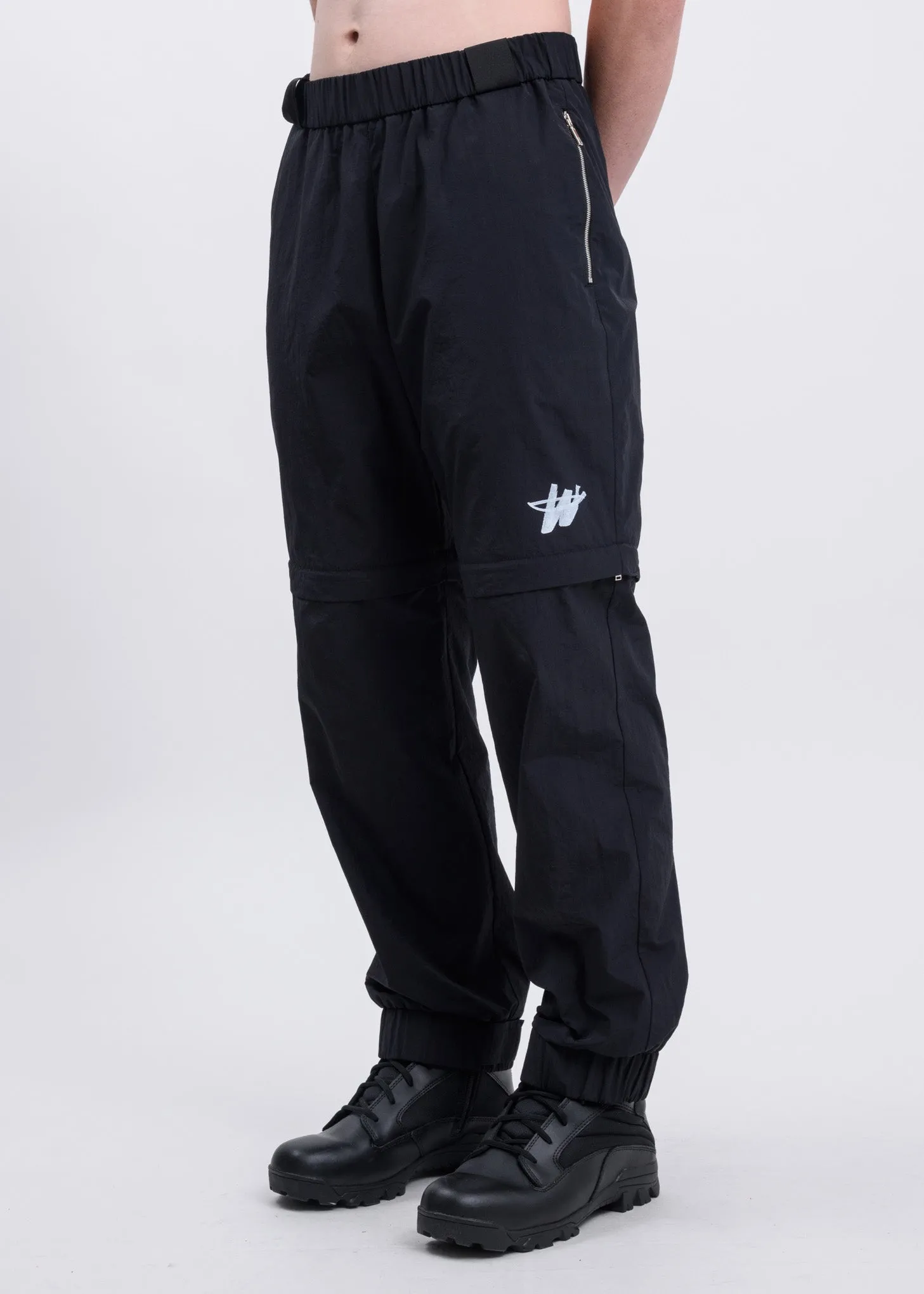 Black Zip Detail Track Pants