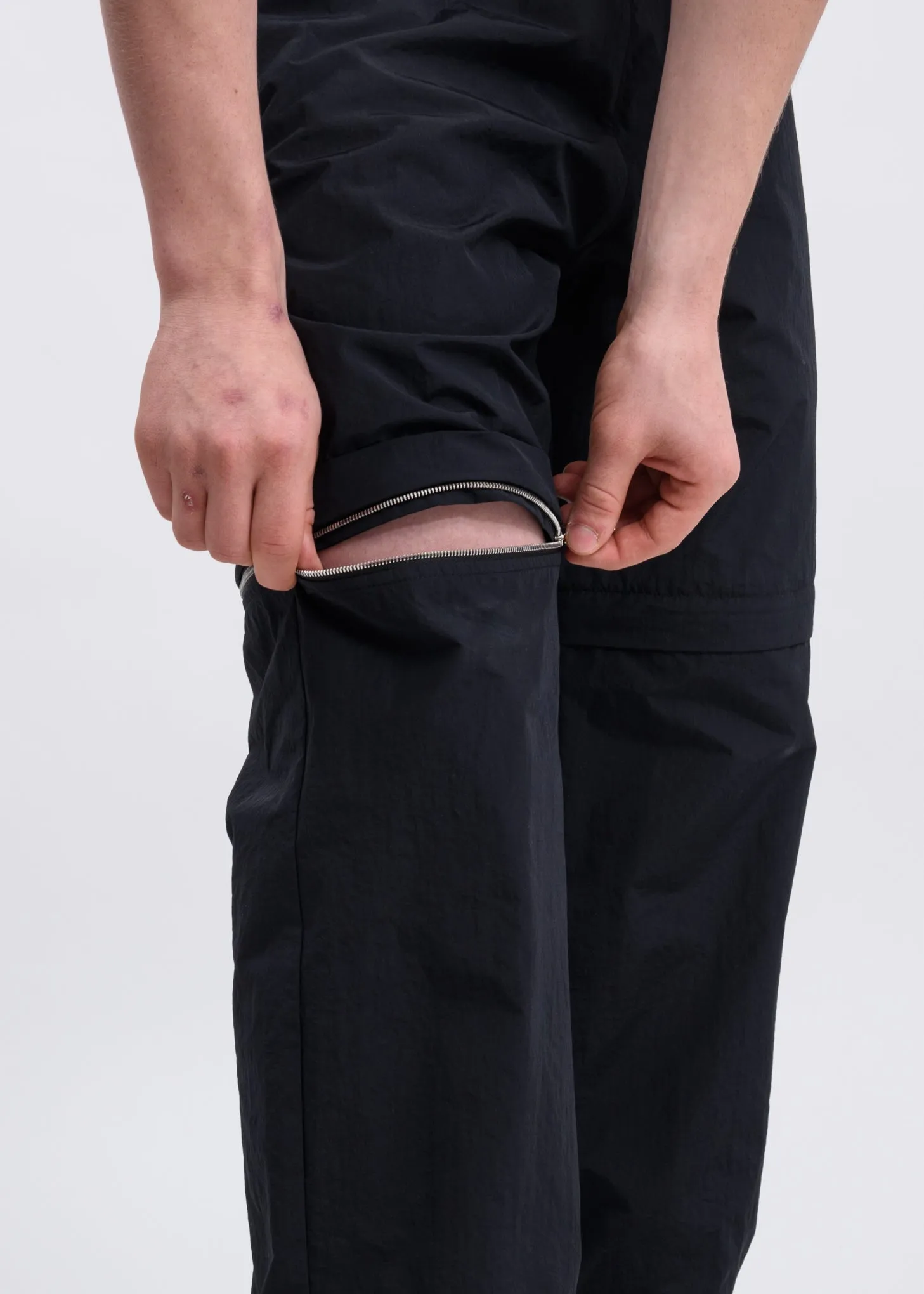Black Zip Detail Track Pants
