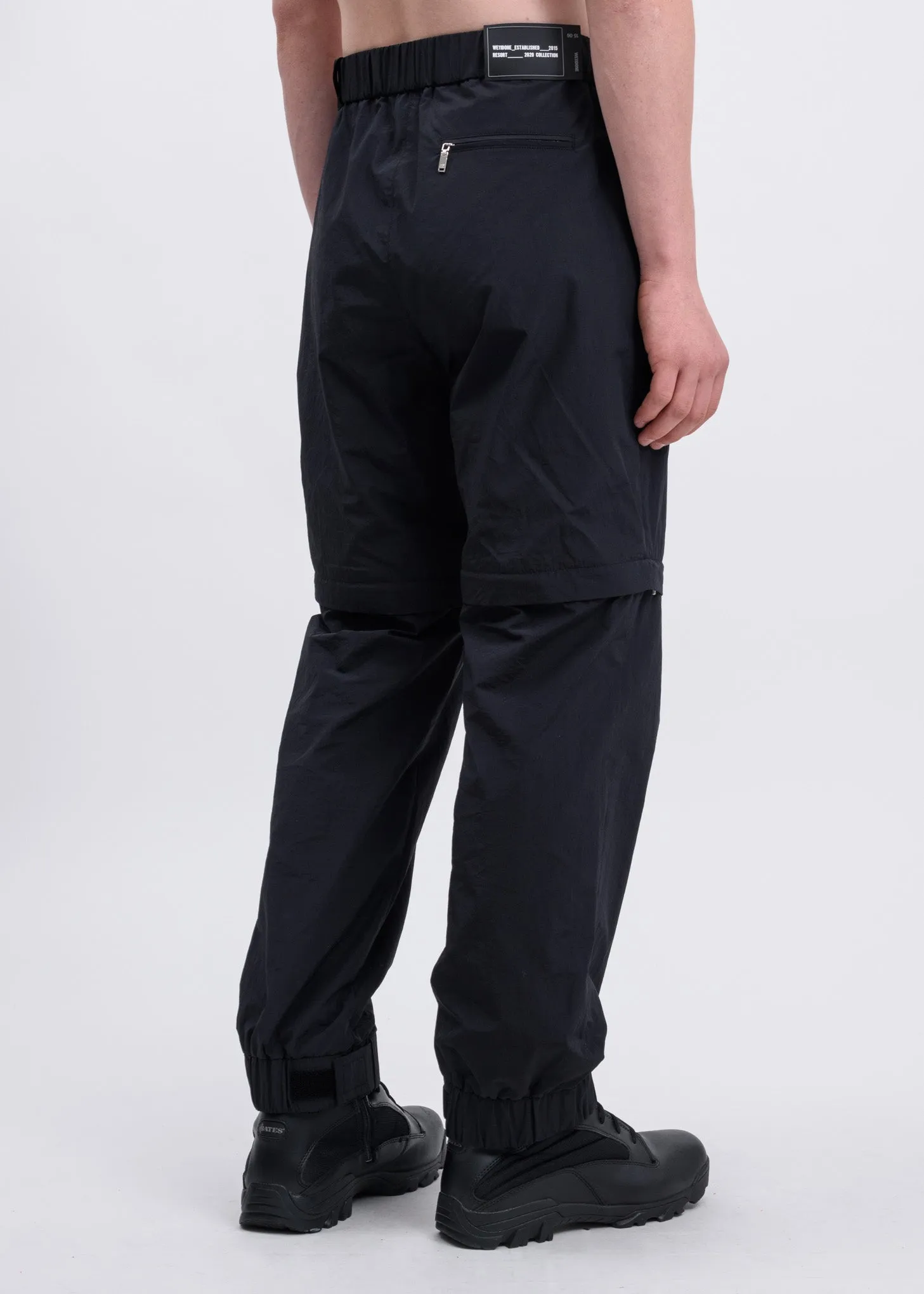 Black Zip Detail Track Pants