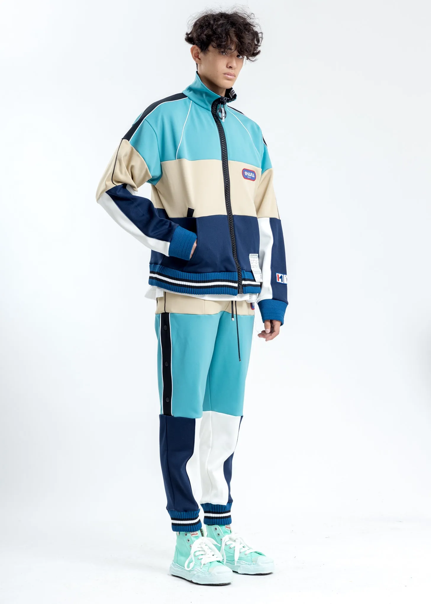 Blue Border Track Pants