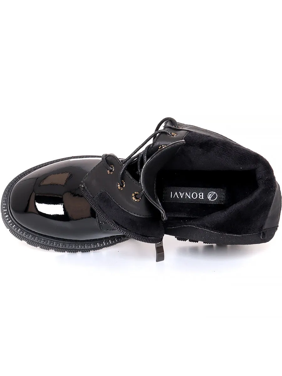 BONAVI 32W7-9 Laced Zip Ankle Boots