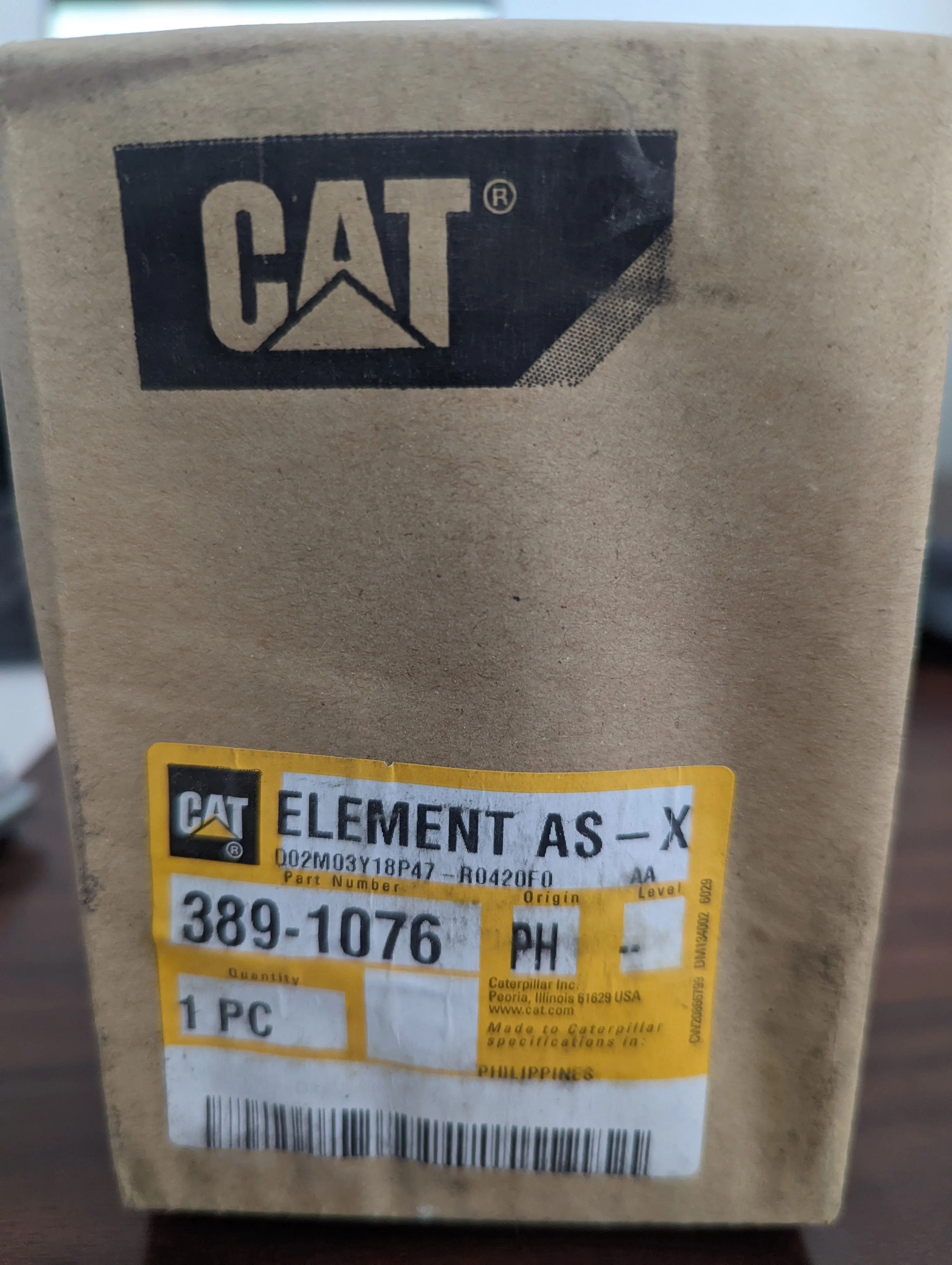 Caterpillar 389-1076 3891076 Hydraulic/Transmission Filter Advanced Efficiency - New Surplus