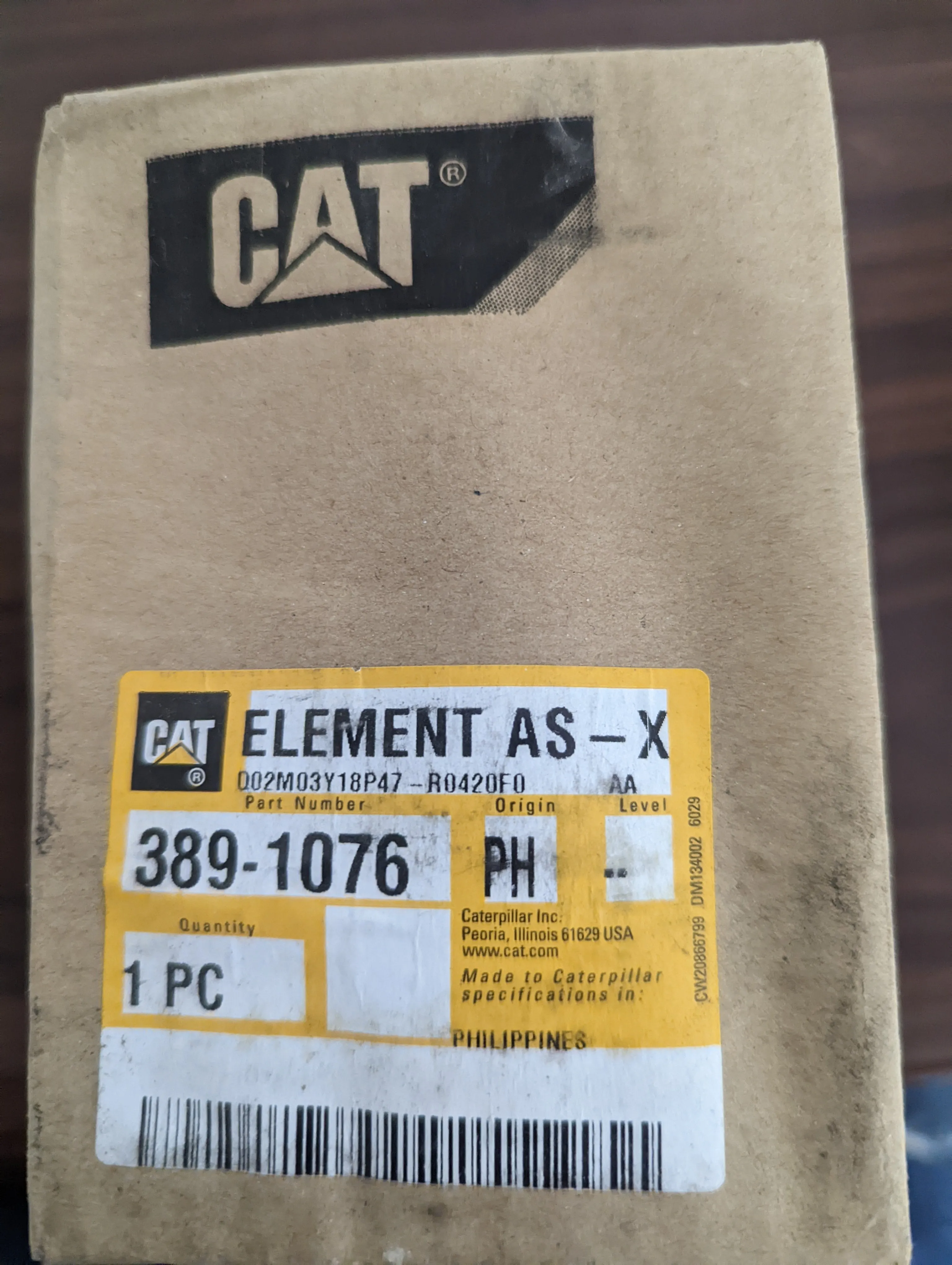 Caterpillar 389-1076 3891076 Hydraulic/Transmission Filter Advanced Efficiency - New Surplus