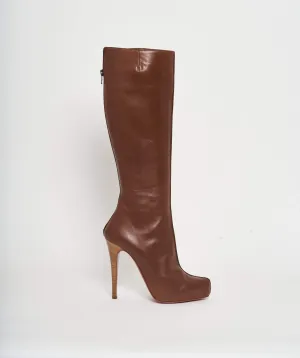 Christian Louboutin Brown Leather Boots