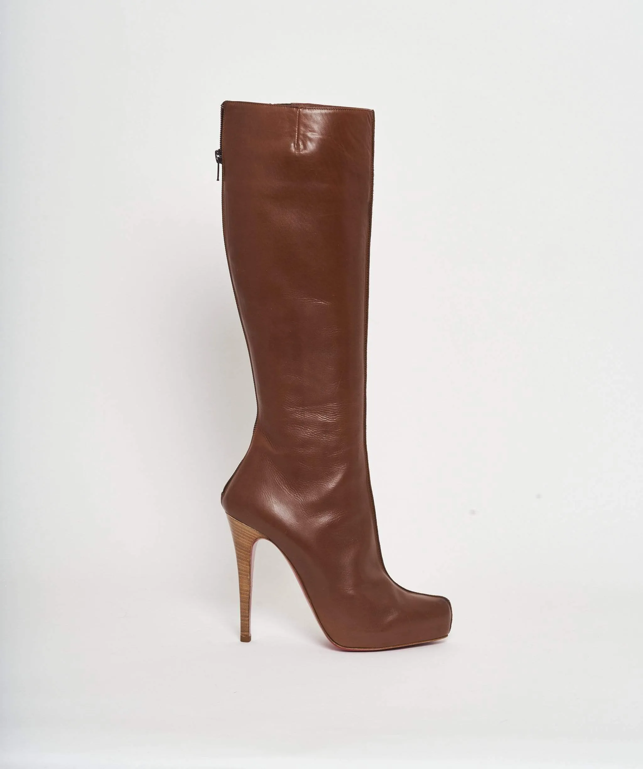 Christian Louboutin Brown Leather Boots