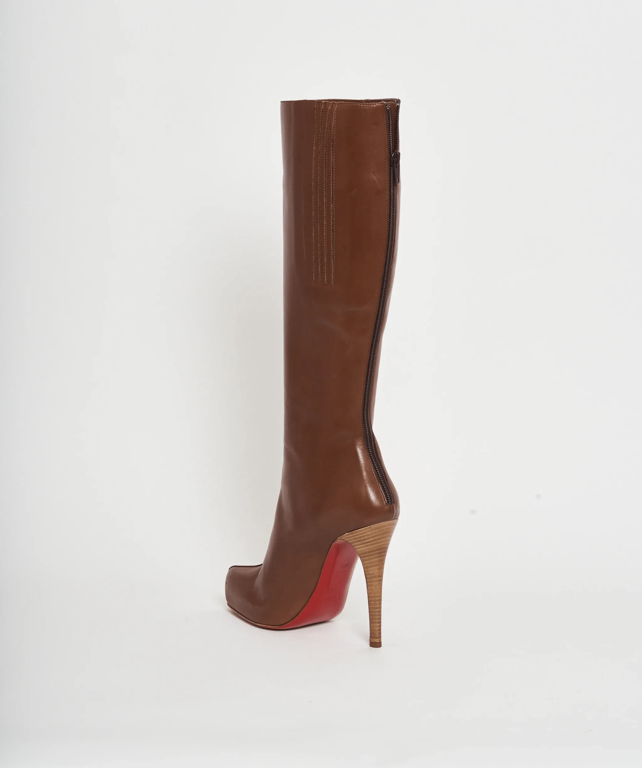 Christian Louboutin Brown Leather Boots