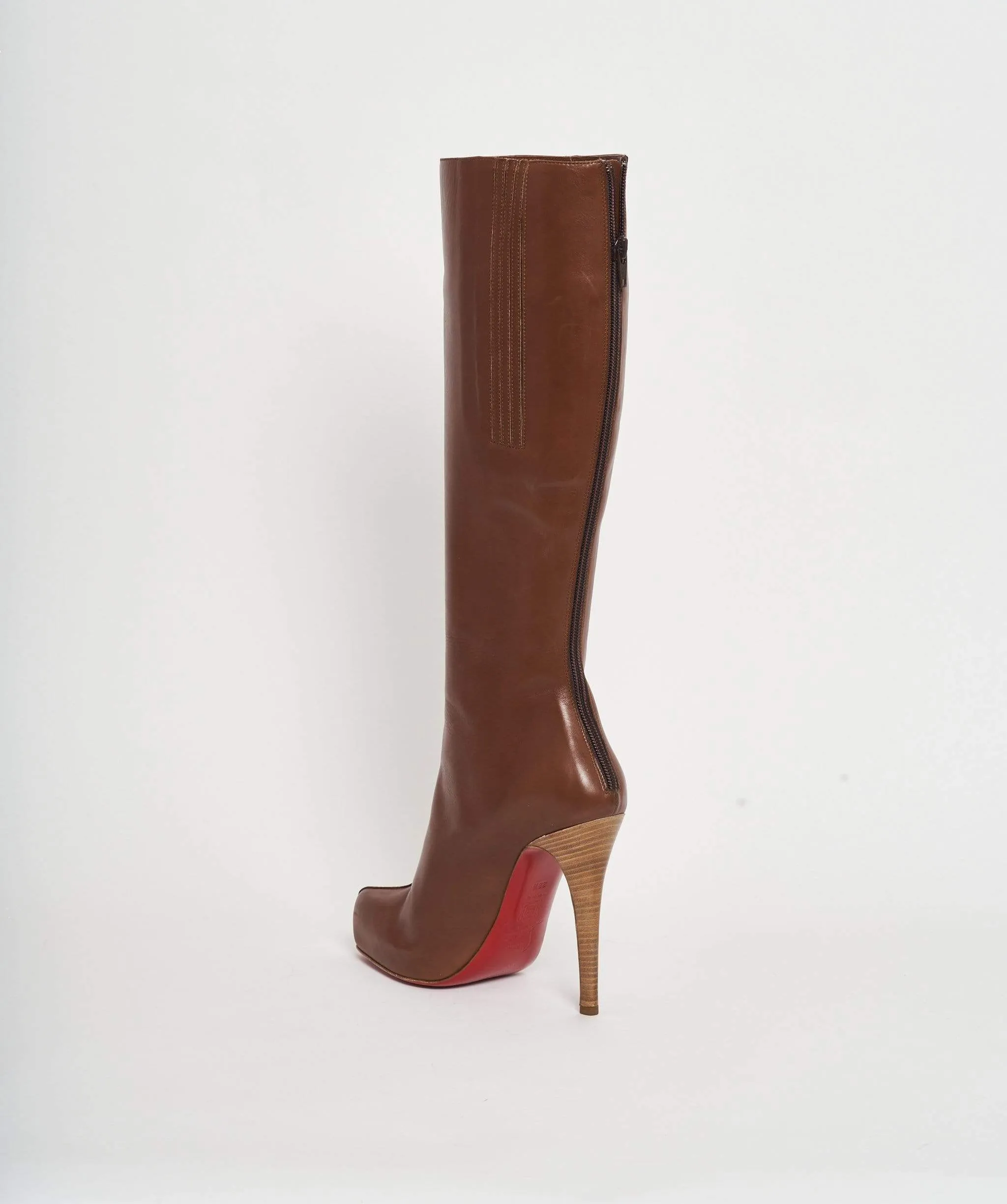 Christian Louboutin Brown Leather Boots
