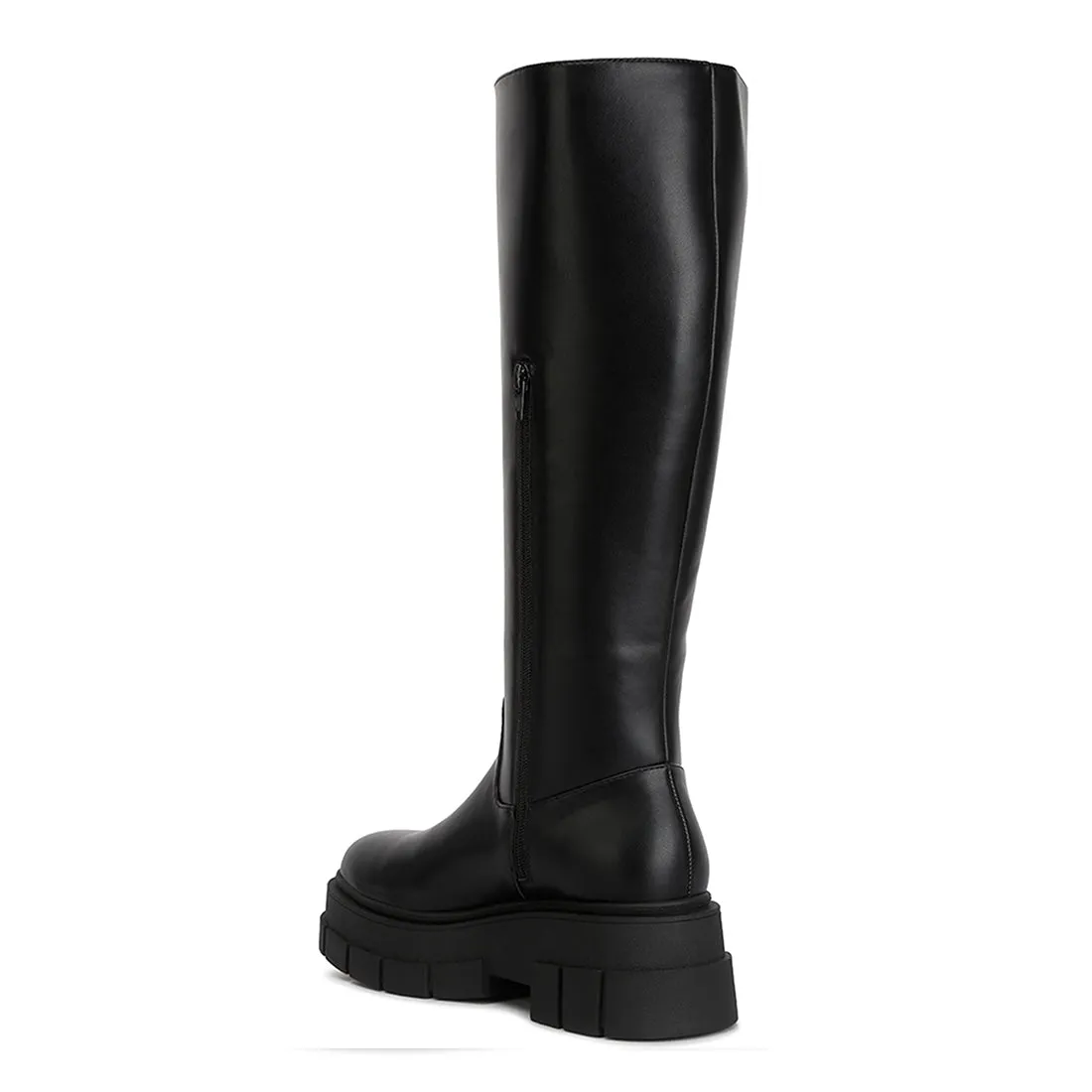 Chunky Platform Knee Length Boots