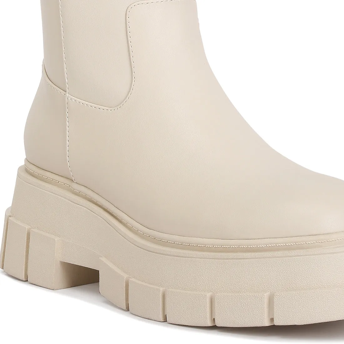 Chunky Platform Knee Length Boots