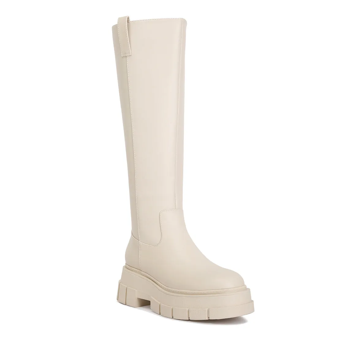 Chunky Platform Knee Length Boots