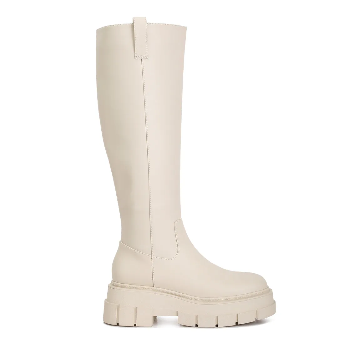 Chunky Platform Knee Length Boots