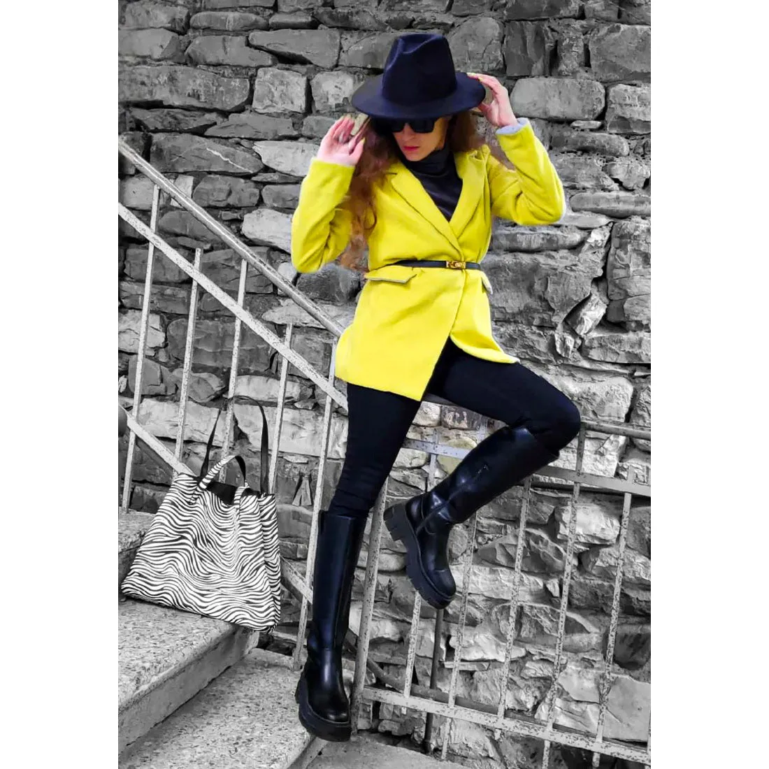 Chunky Platform Knee Length Boots
