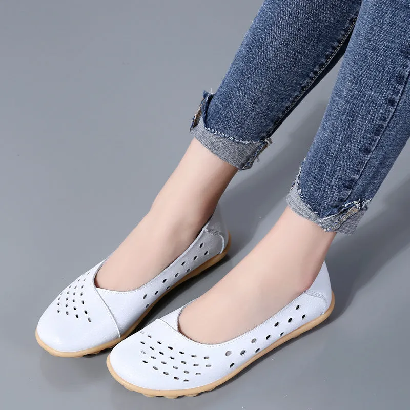 Cilool Pregnant Casual Flat Sole Single Women Shoes