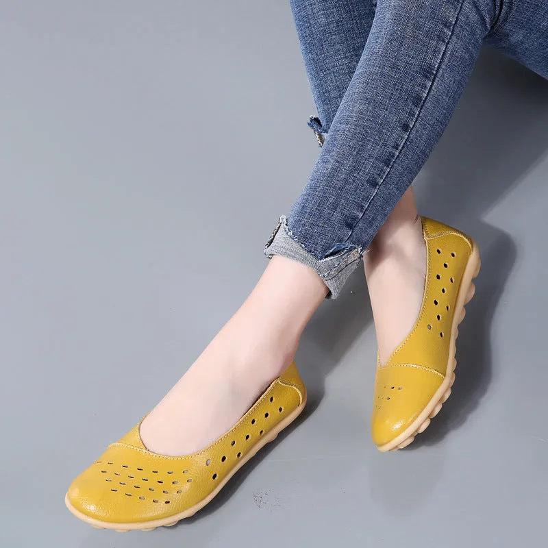 Cilool Pregnant Casual Flat Sole Single Women Shoes
