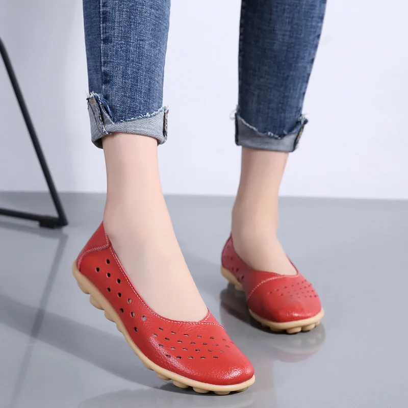 Cilool Pregnant Casual Flat Sole Single Women Shoes