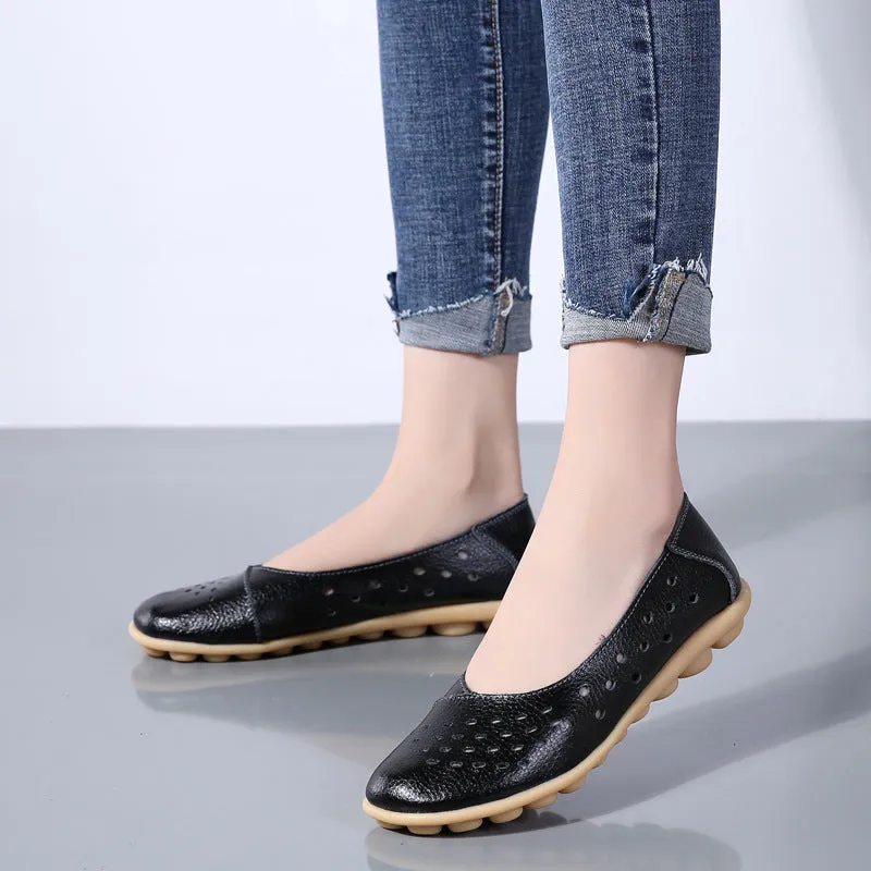Cilool Pregnant Casual Flat Sole Single Women Shoes