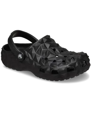 Classic Geometric Clog in Black