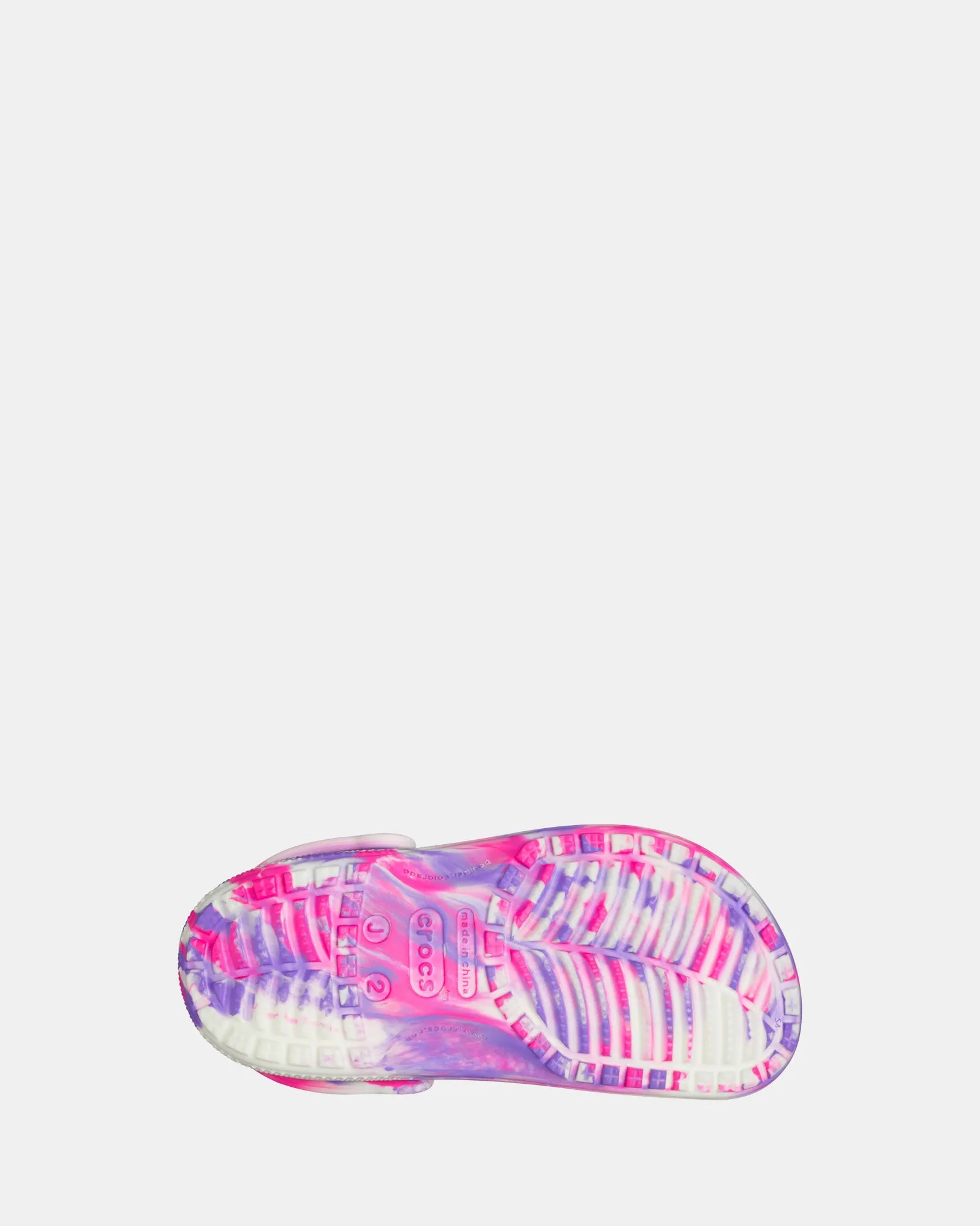 Classic Glow Marble Clog Youth Pink Crush/Multi