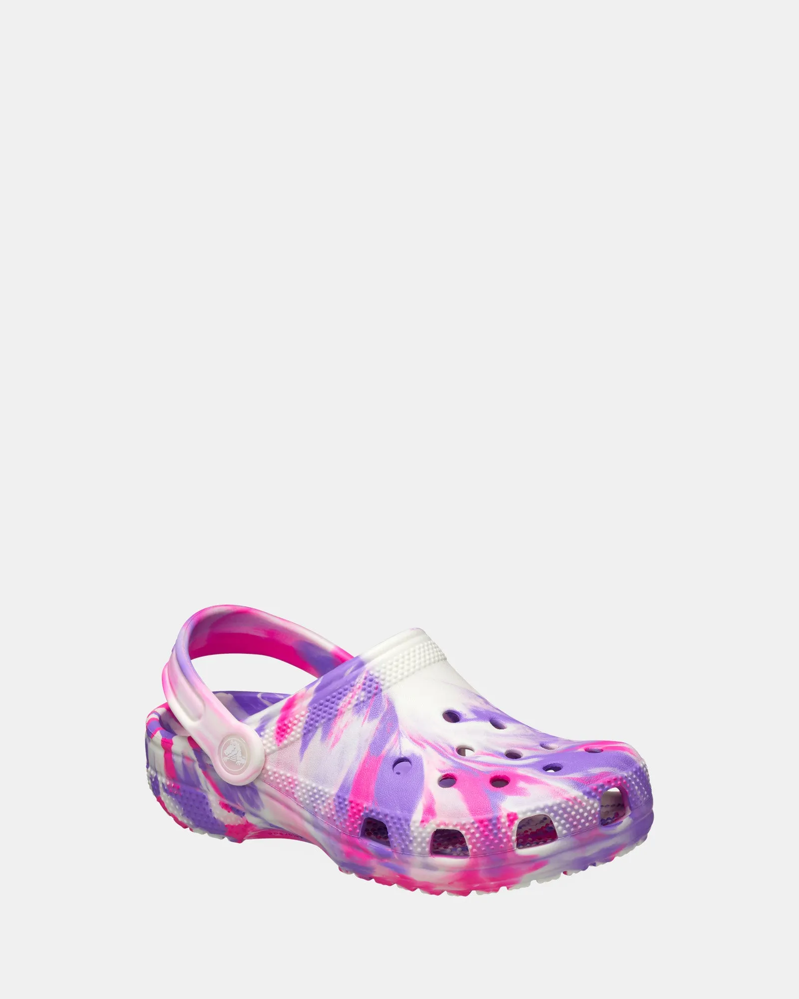 Classic Glow Marble Clog Youth Pink Crush/Multi