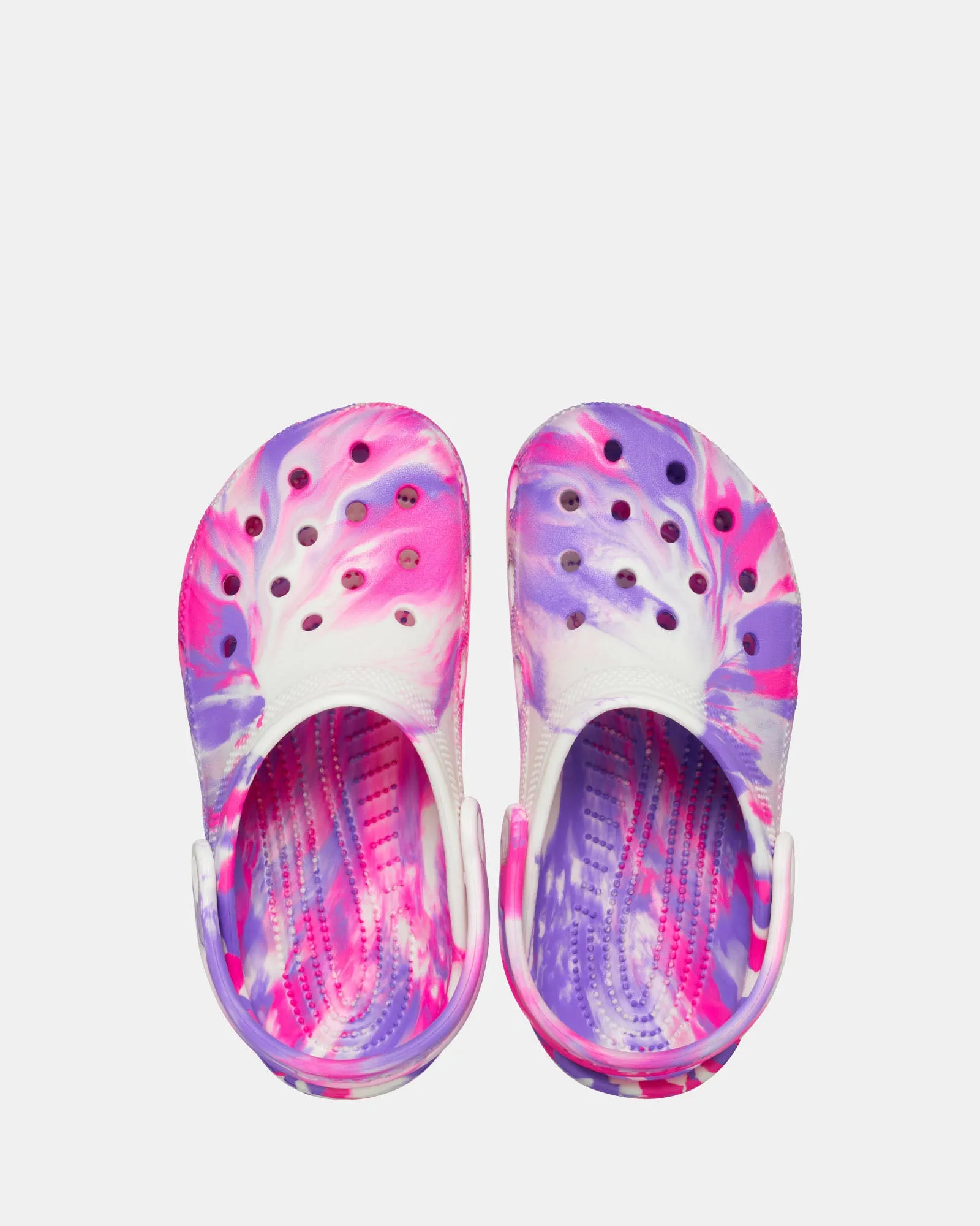 Classic Glow Marble Clog Youth Pink Crush/Multi