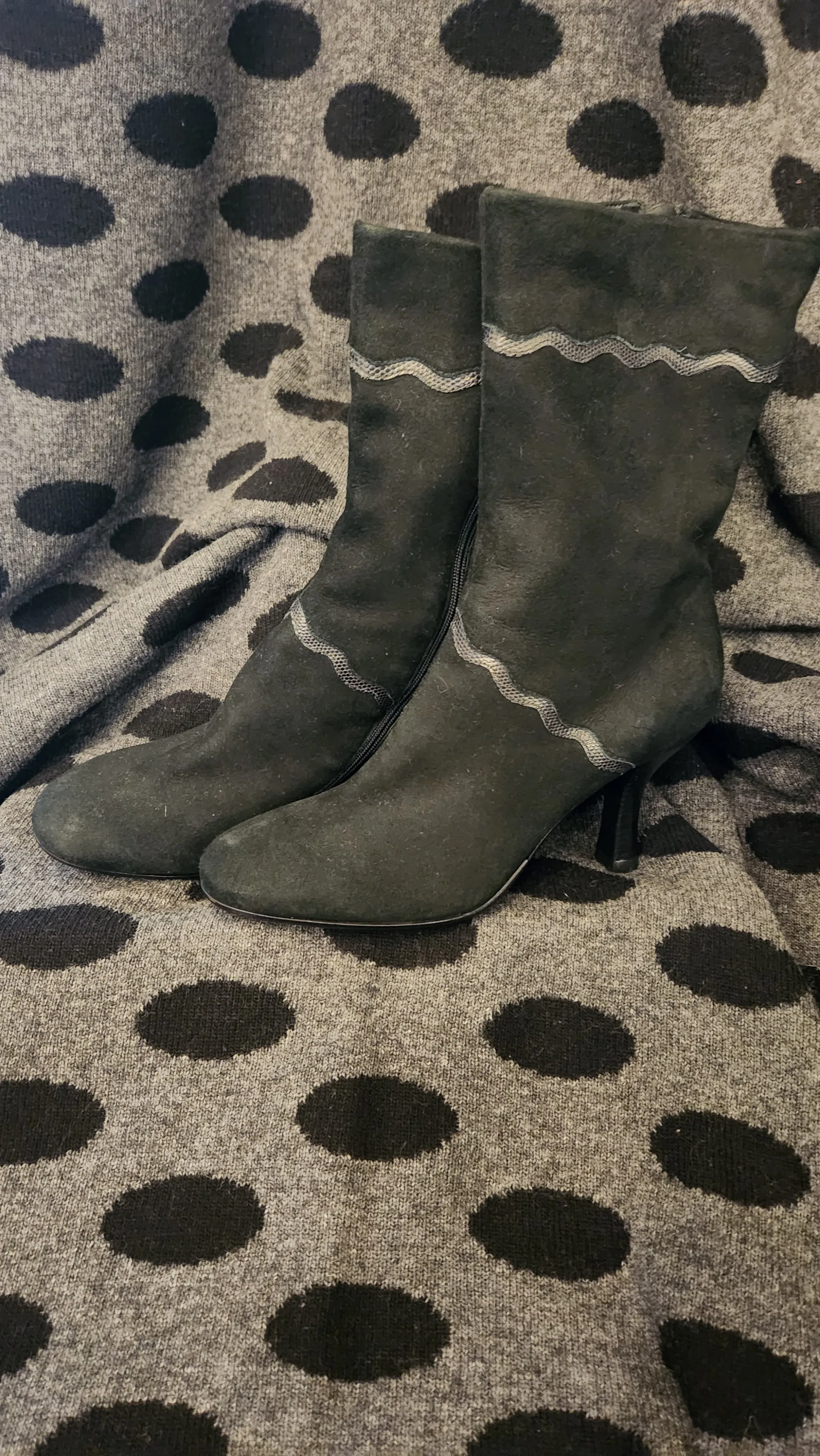 Cole Haan mid calf black boots
