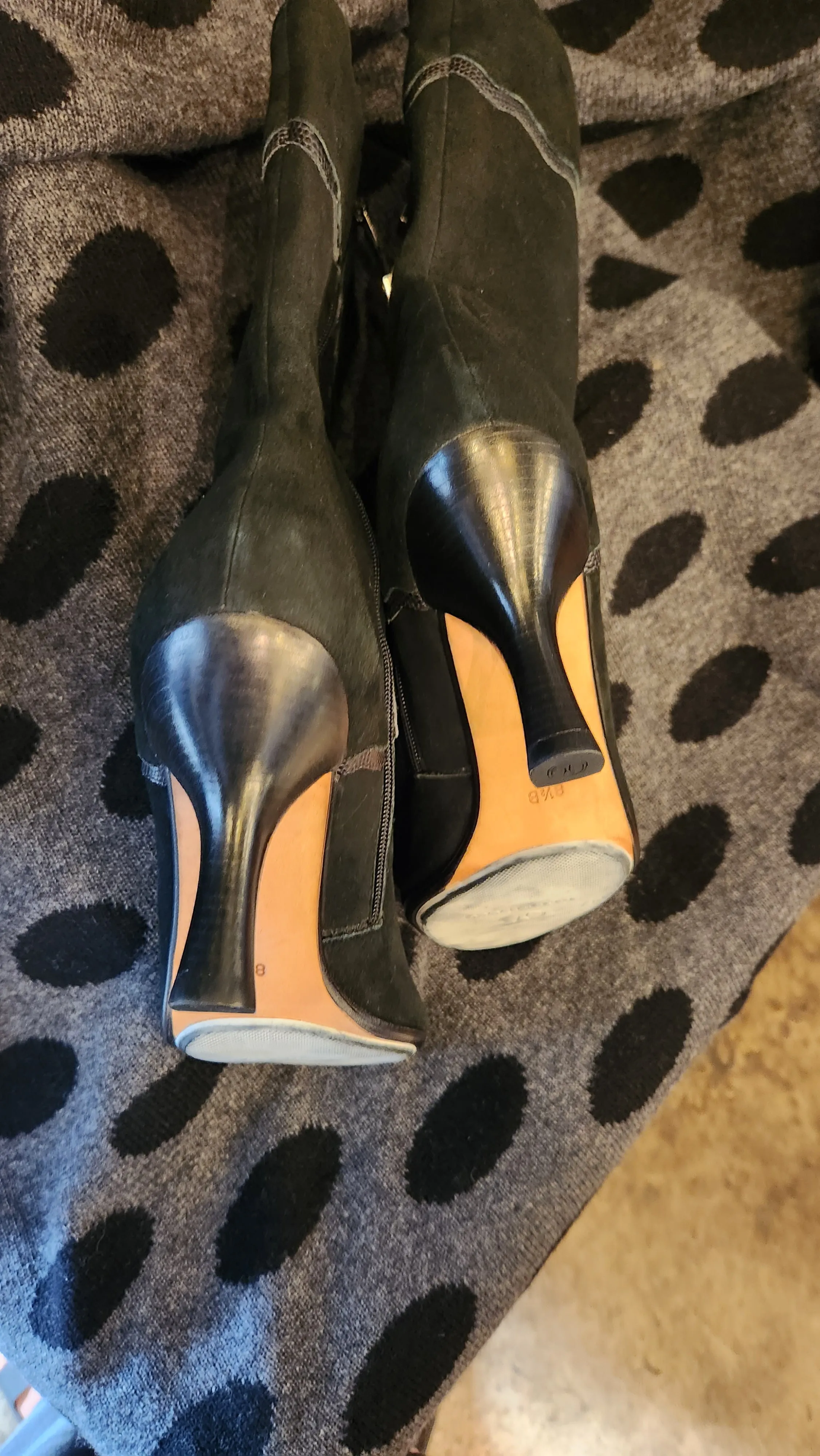Cole Haan mid calf black boots