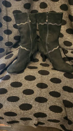 Cole Haan mid calf black boots