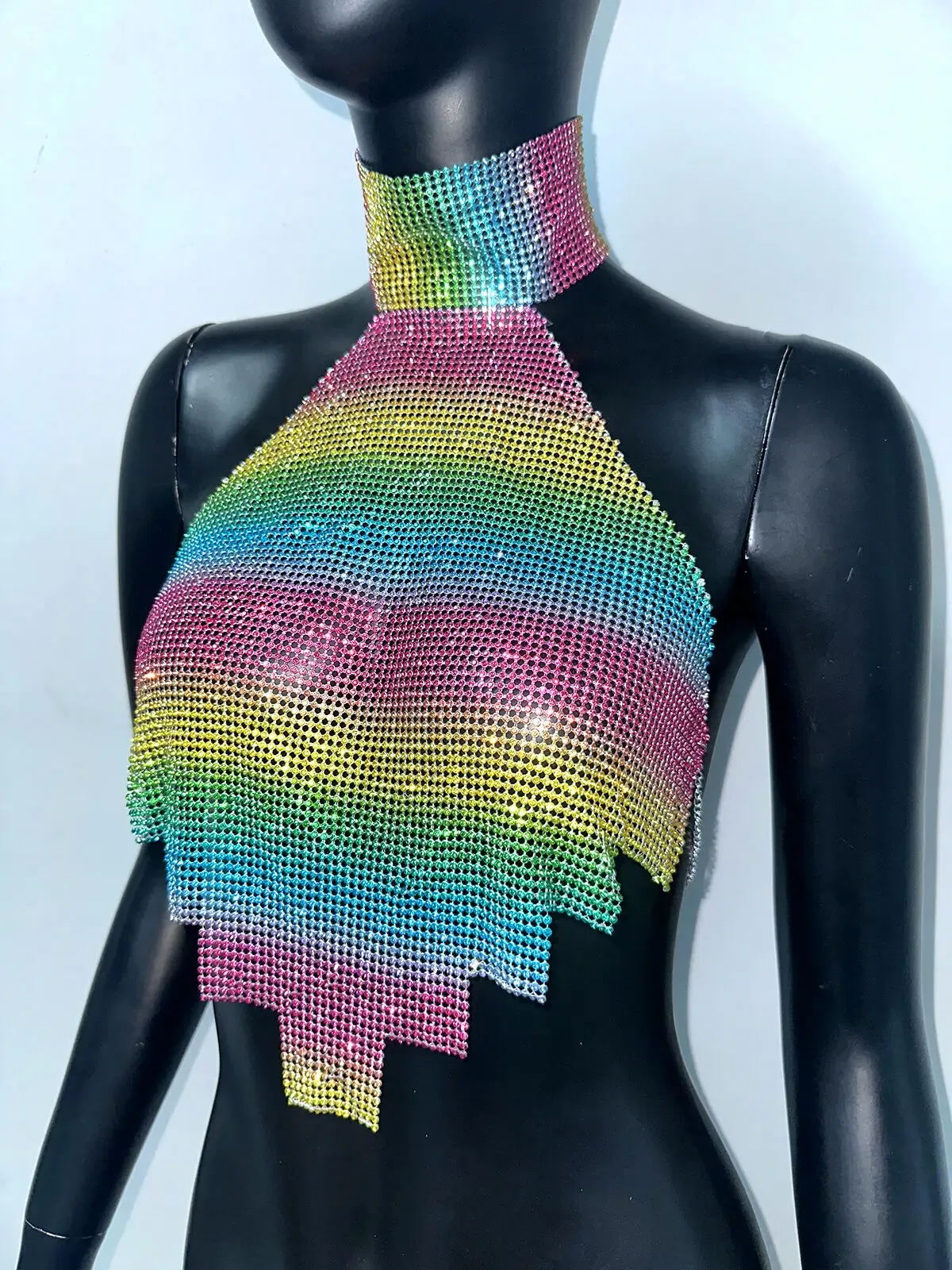 Colorful Metal Sequin Tank Top